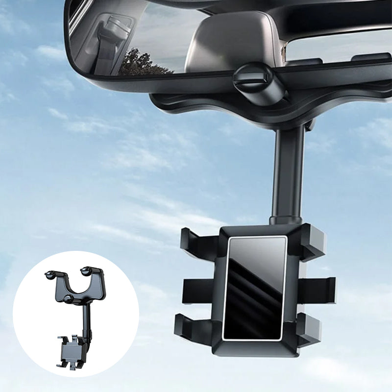 360° Rotating Multifunctional Car Mirror Phone Holder - Orthorun