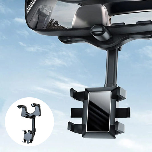 360° Rotating Multifunctional Car Mirror Phone Holder - Orthorun