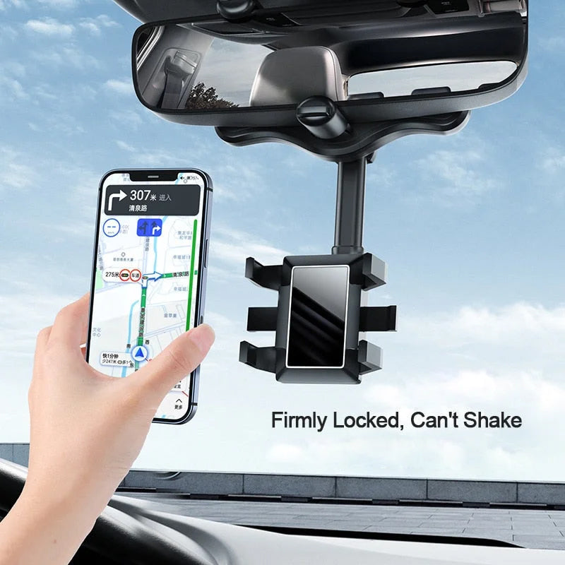360° Rotating Multifunctional Car Mirror Phone Holder - Orthorun