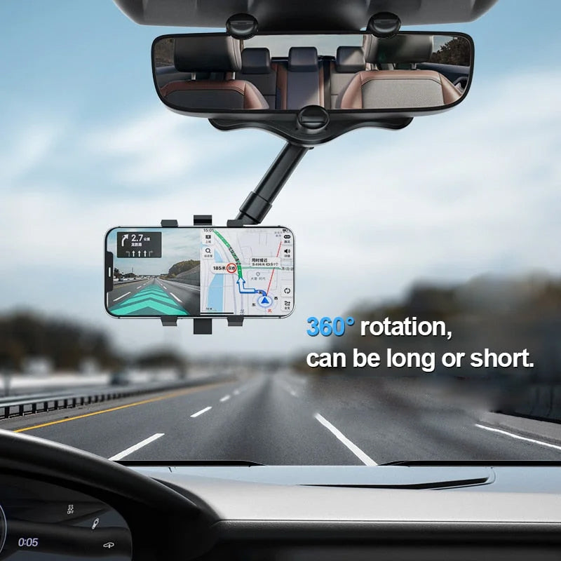 360° Rotating Multifunctional Car Mirror Phone Holder - Orthorun