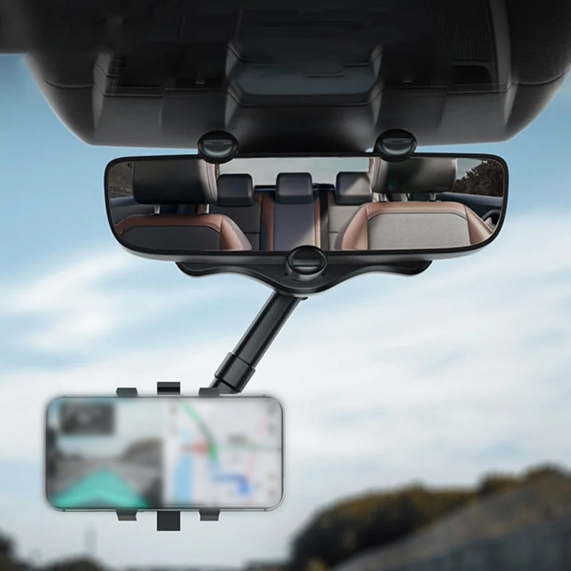 360° Rotating Multifunctional Car Mirror Phone Holder - Orthorun