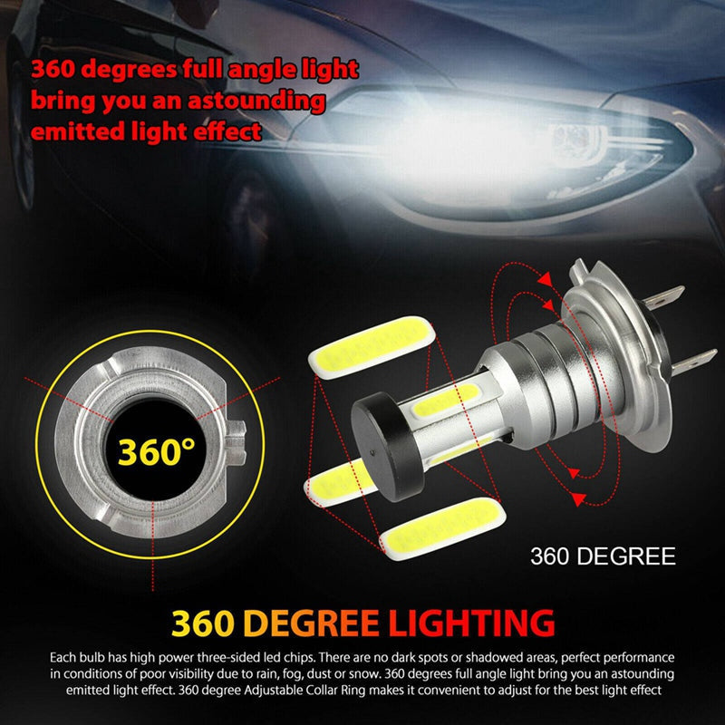 4x H7 LED Headlight Bulb Kit - Orthorun