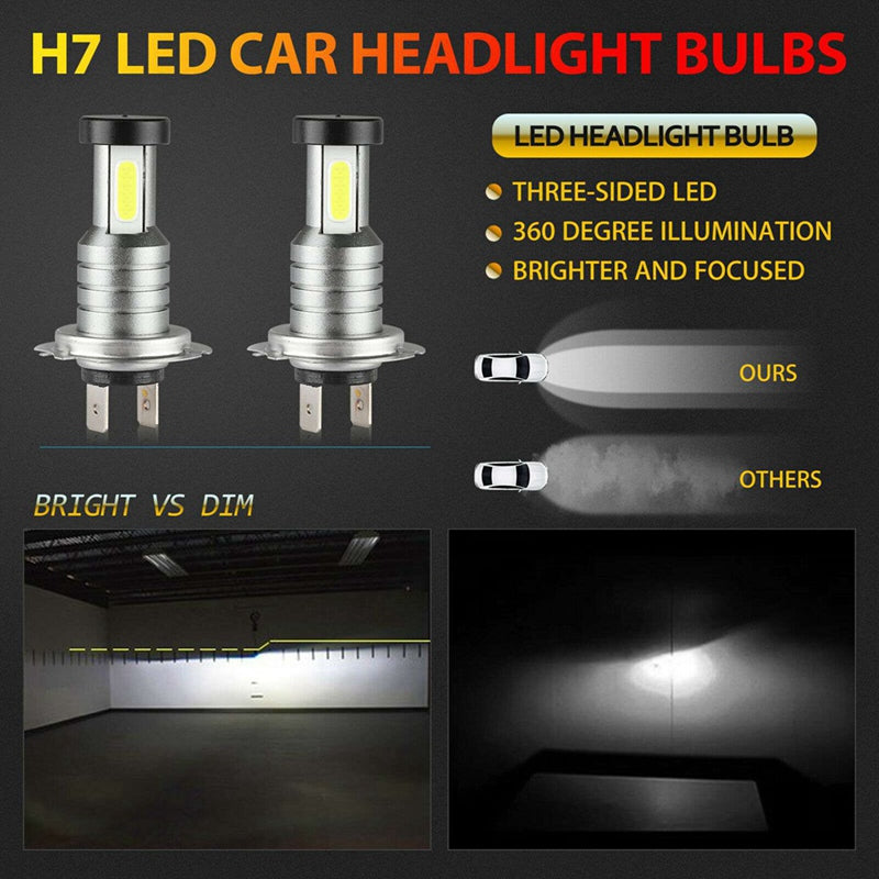 4x H7 LED Headlight Bulb Kit - Orthorun