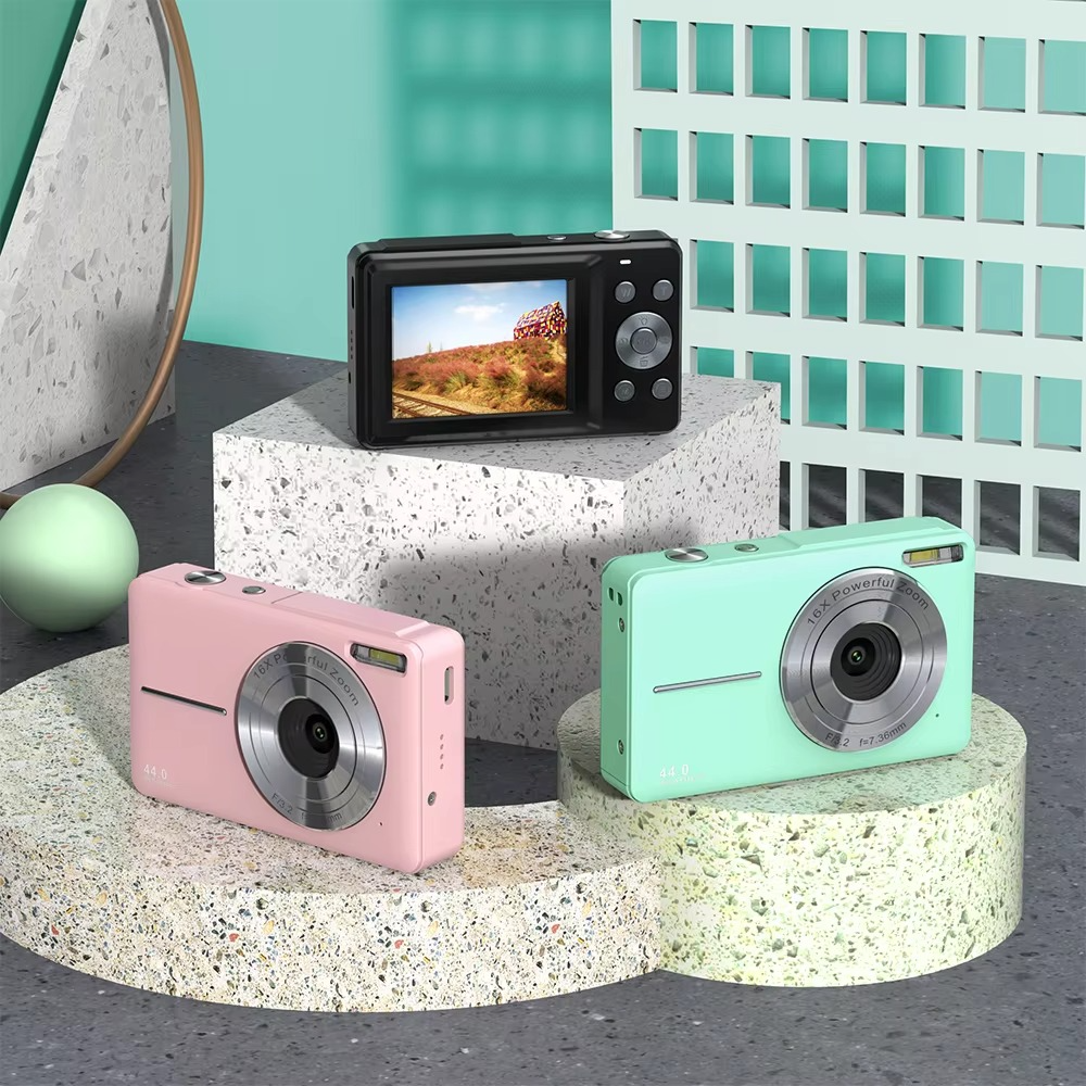 Orthorun | High-Resolution Kids' Digital Camera - 1080P HD, 44MP with 16X Zoom