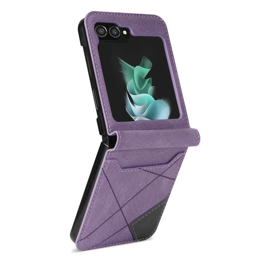 Orthorun | Leather Wallet Case for Samsung Galaxy Z Flip Series – Premium Phone Cover with Card Slots