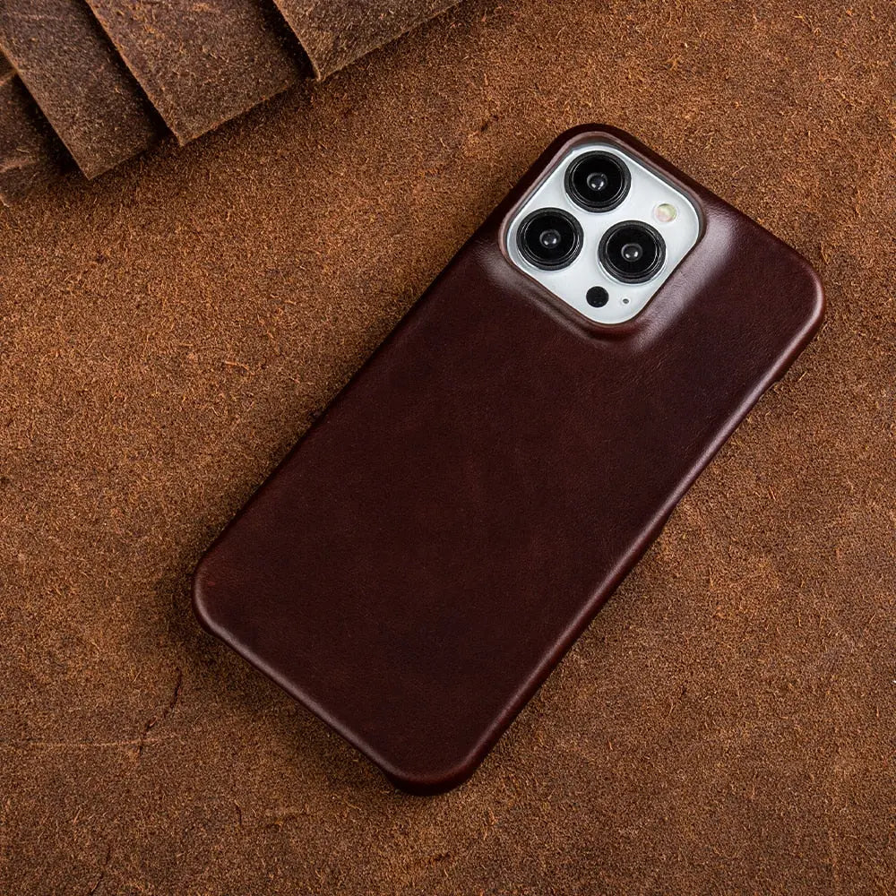Orthorun | RoyalLeather – Luxurious Handmade Genuine Cowhide Leather Case for iPhone