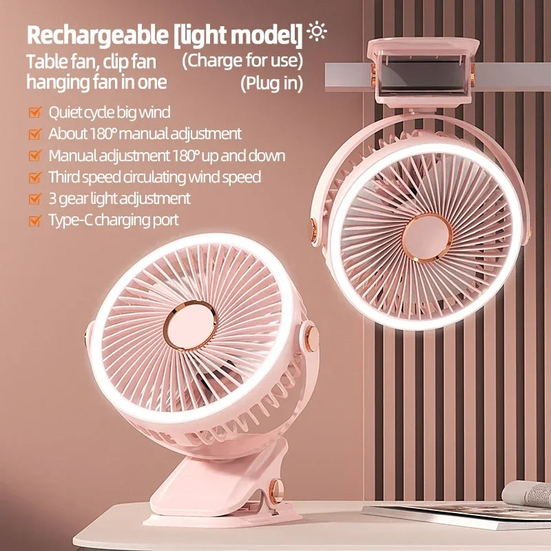 Orthorun | Multi-Angle Outdoor Clip-On Rechargeable Cooling Fan