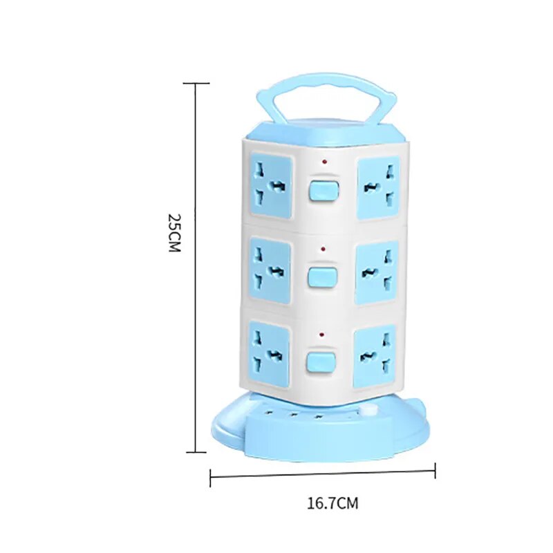 Orthorun | Tower Design Surge Protector Vertical Power Strip