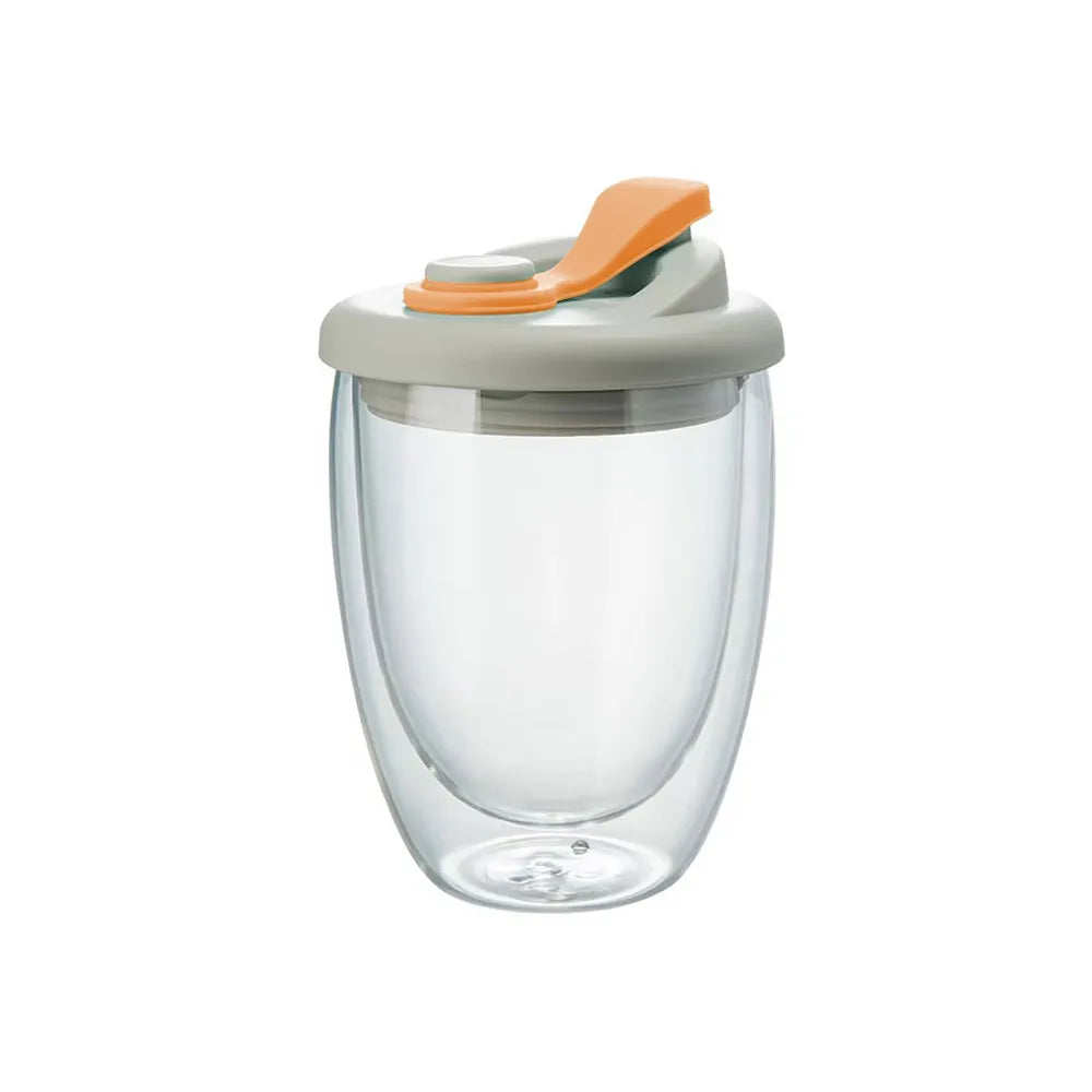 Orthorun | Leak-Proof Double Wall Glass Transparent Mug