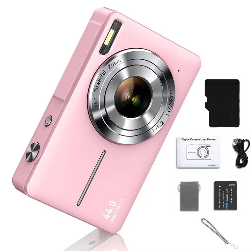 Orthorun | High-Resolution Kids' Digital Camera - 1080P HD, 44MP with 16X Zoom