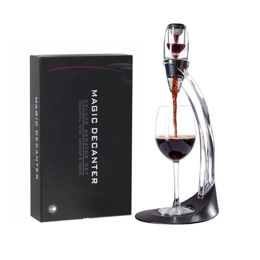 Orthorun | Wine Aerator & Decanter Set – Pourer with Filters, Aerator Sieve & Stand Diffuser for Dining Room Bar