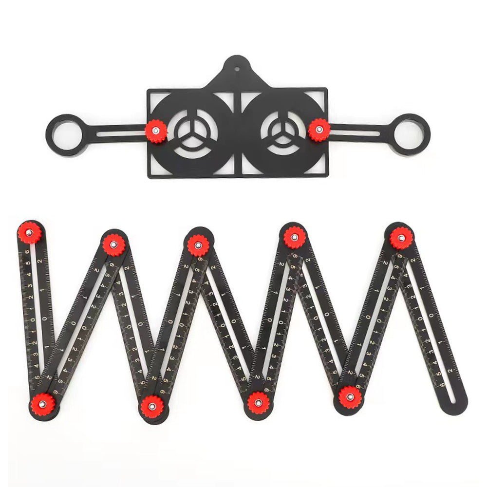 Adjustable Aluminum Alloy Tile Work Folding Ruler - Orthorun