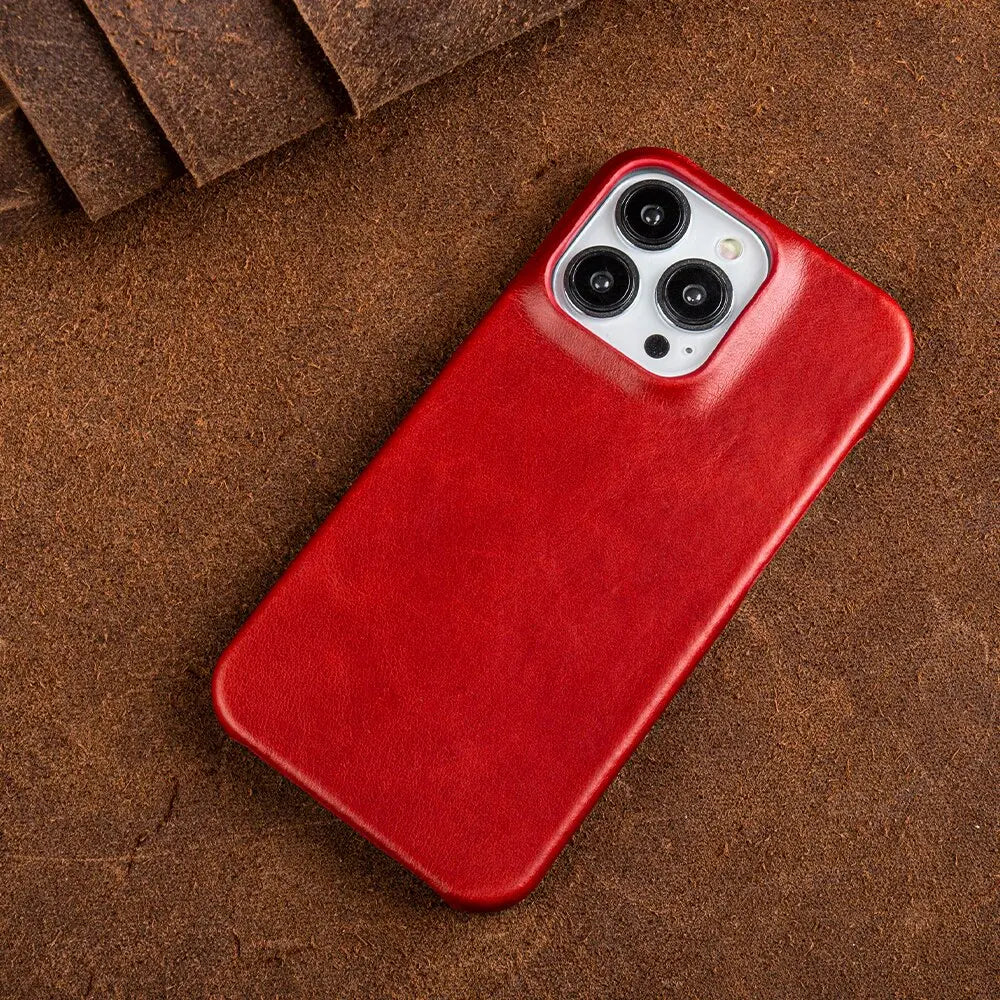 Orthorun | RoyalLeather – Luxurious Handmade Genuine Cowhide Leather Case for iPhone