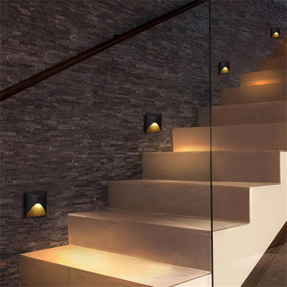 Orthorun | Modern Waterproof IP65 LED Recessed Wall Lamp – 3W Embedded Step & Staircase Balcony Light
