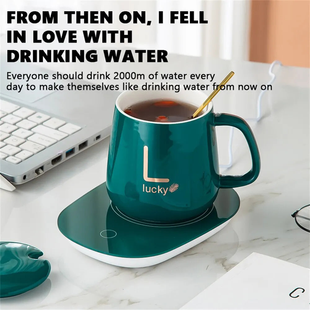 Orthorun | Smart Ceramic Mug Warmer - Electric Coaster for Coffee and Tea
