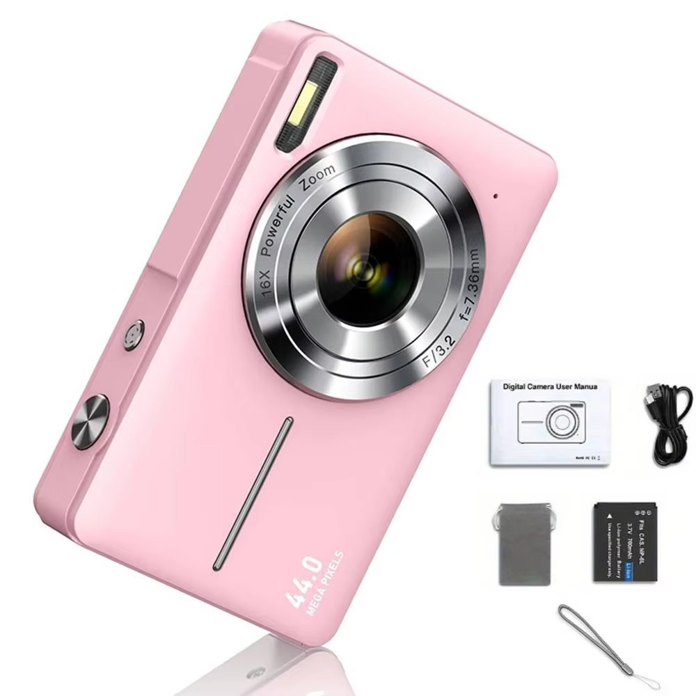 Orthorun | High-Resolution Kids' Digital Camera - 1080P HD, 44MP with 16X Zoom