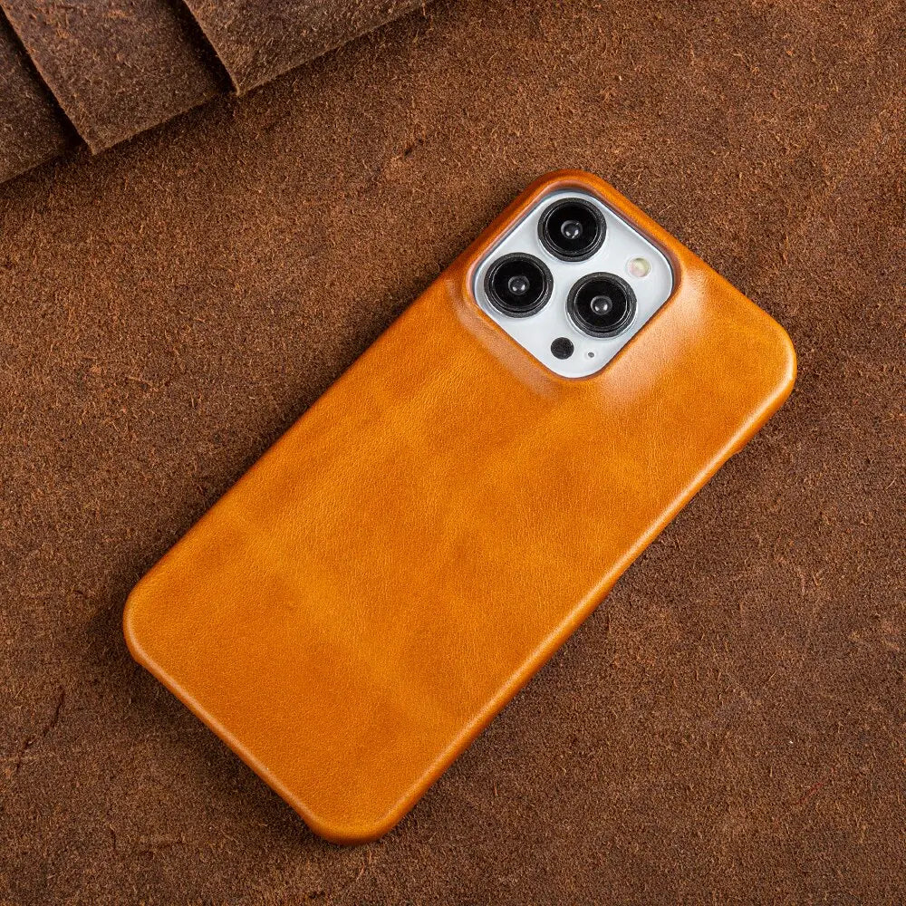 Orthorun | RoyalLeather – Luxurious Handmade Genuine Cowhide Leather Case for iPhone