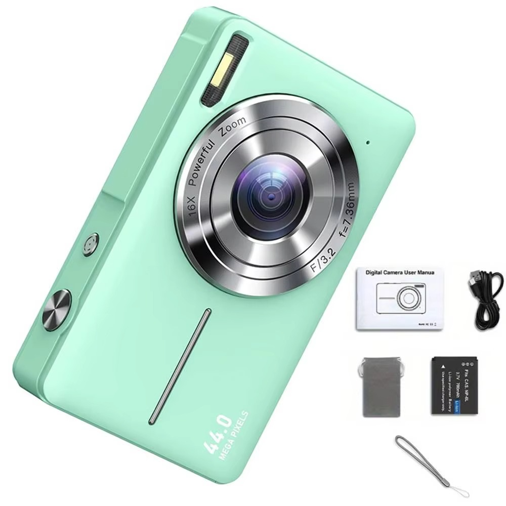 Orthorun | High-Resolution Kids' Digital Camera - 1080P HD, 44MP with 16X Zoom
