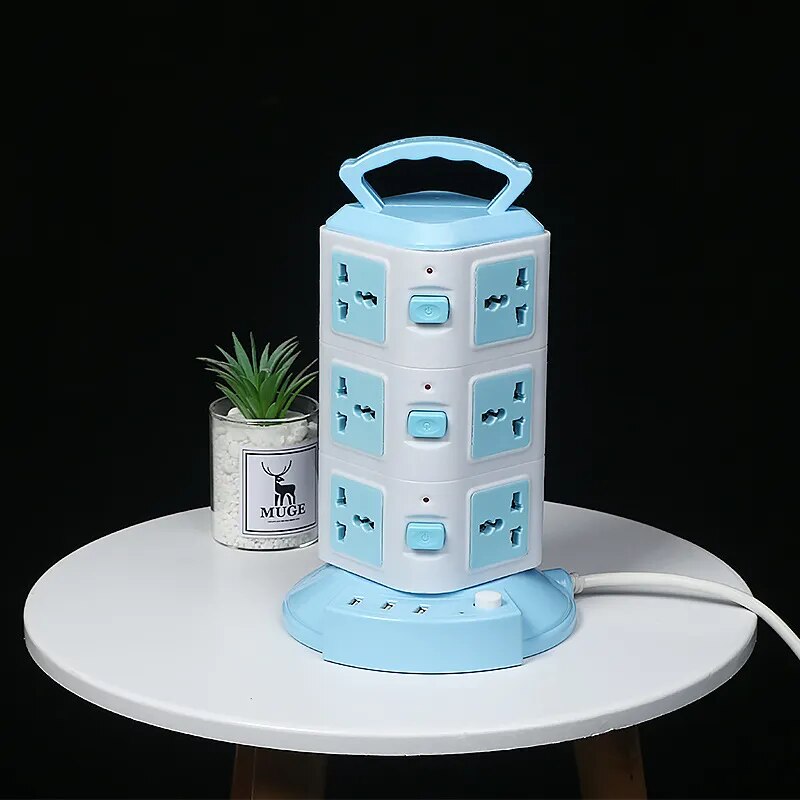 Orthorun | Tower Design Surge Protector Vertical Power Strip