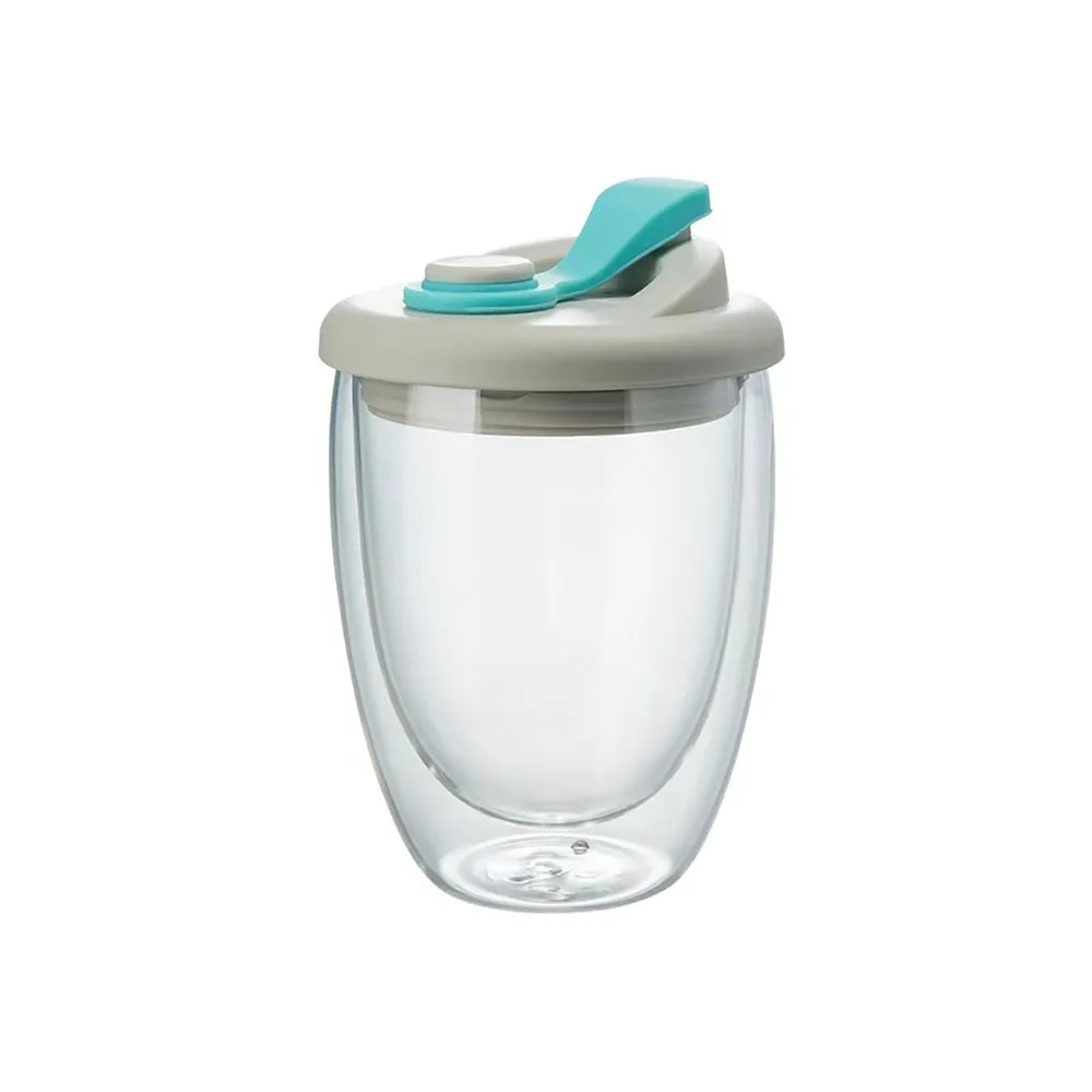 Orthorun | Leak-Proof Double Wall Glass Transparent Mug