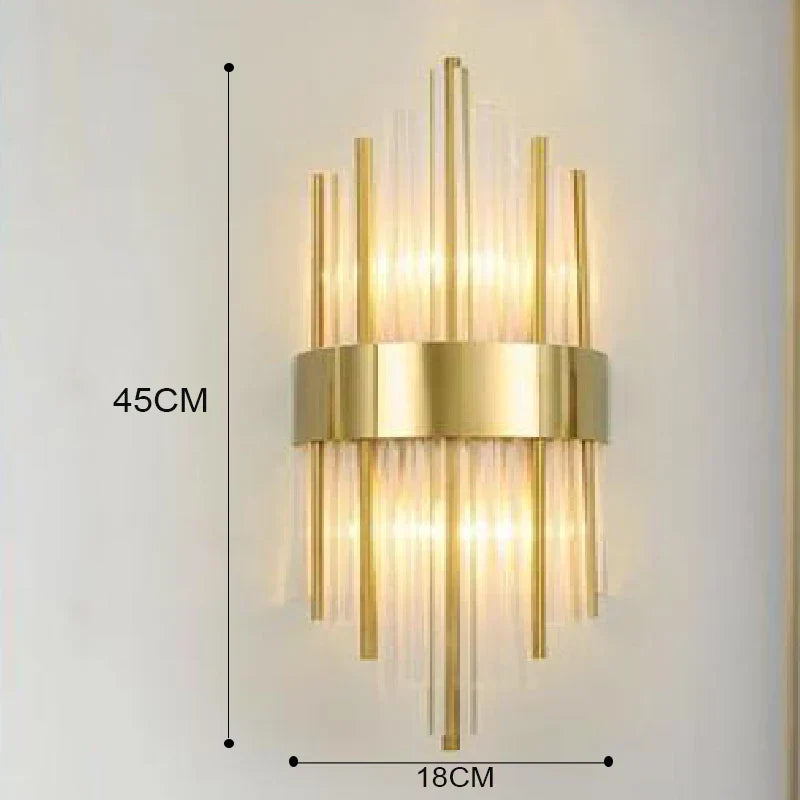 Orthorun | Elegant LED Wall Lamp in Gold – Modern Sconce for Living Room & Bedroom