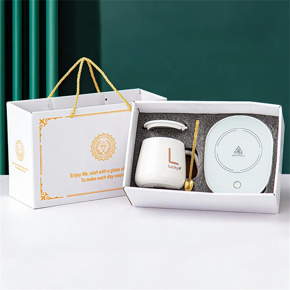 Orthorun | Smart Ceramic Mug Warmer - Electric Coaster for Coffee and Tea