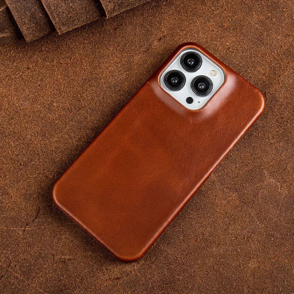 Orthorun | RoyalLeather – Luxurious Handmade Genuine Cowhide Leather Case for iPhone