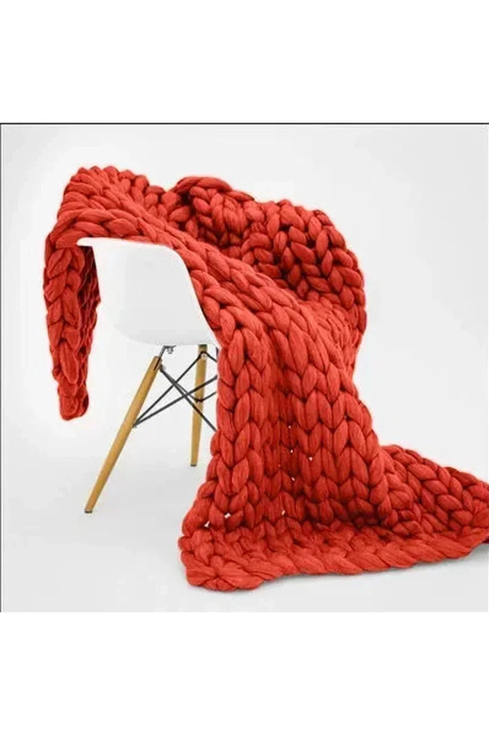 Orthorun | Cozy Knit Chunky Blanket – Thick Handmade Throw for Couch & Bed