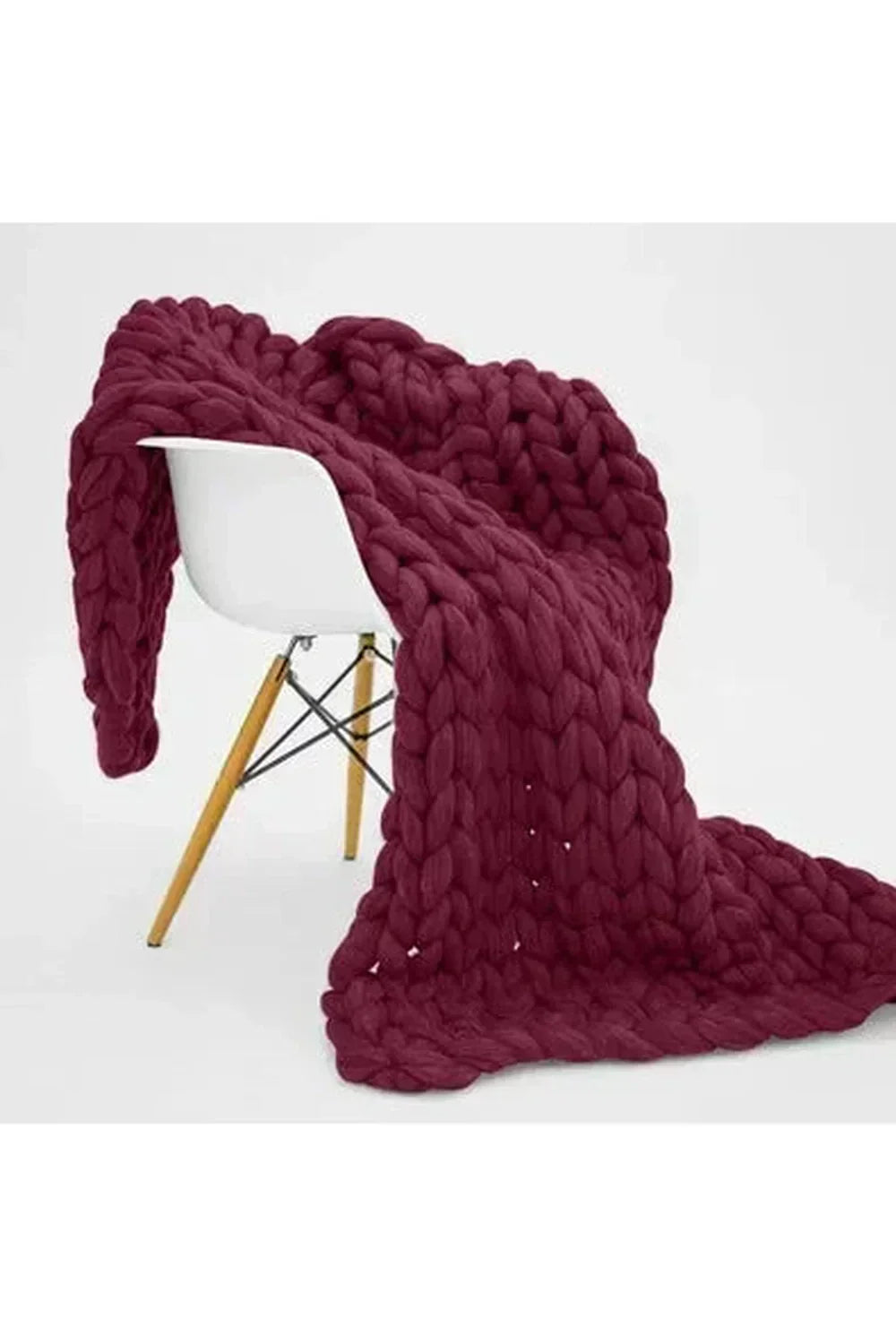 Orthorun | Cozy Knit Chunky Blanket – Thick Handmade Throw for Couch & Bed