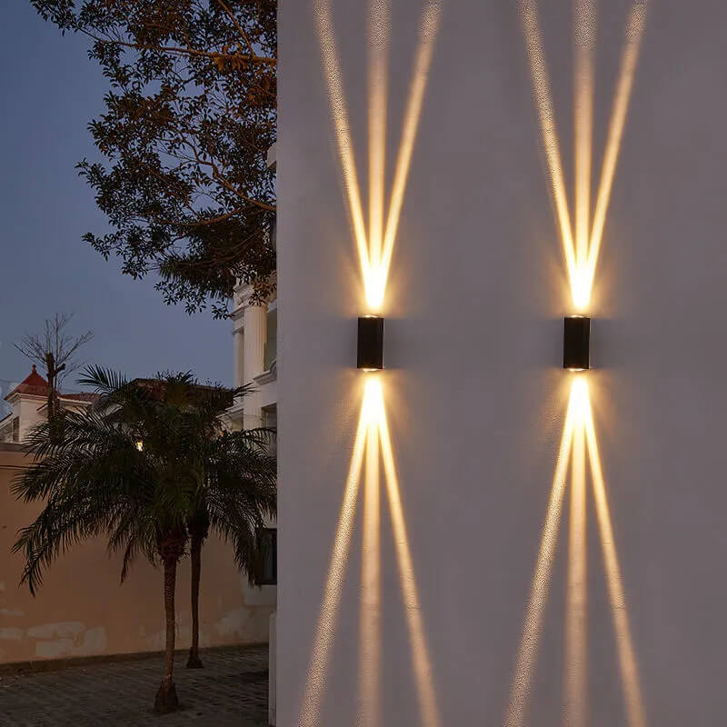 Orthorun | Modern Waterproof LED Outdoor Wall Light – Rectangular Up/Down Aluminum Fixture