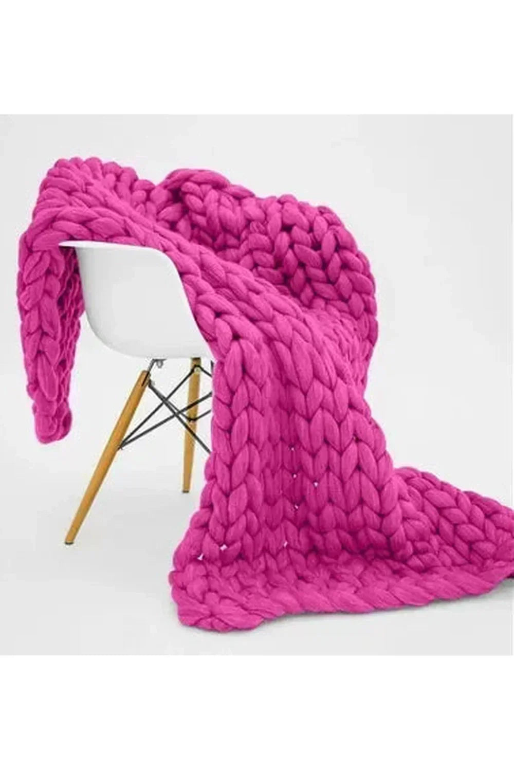 Orthorun | Cozy Knit Chunky Blanket – Thick Handmade Throw for Couch & Bed