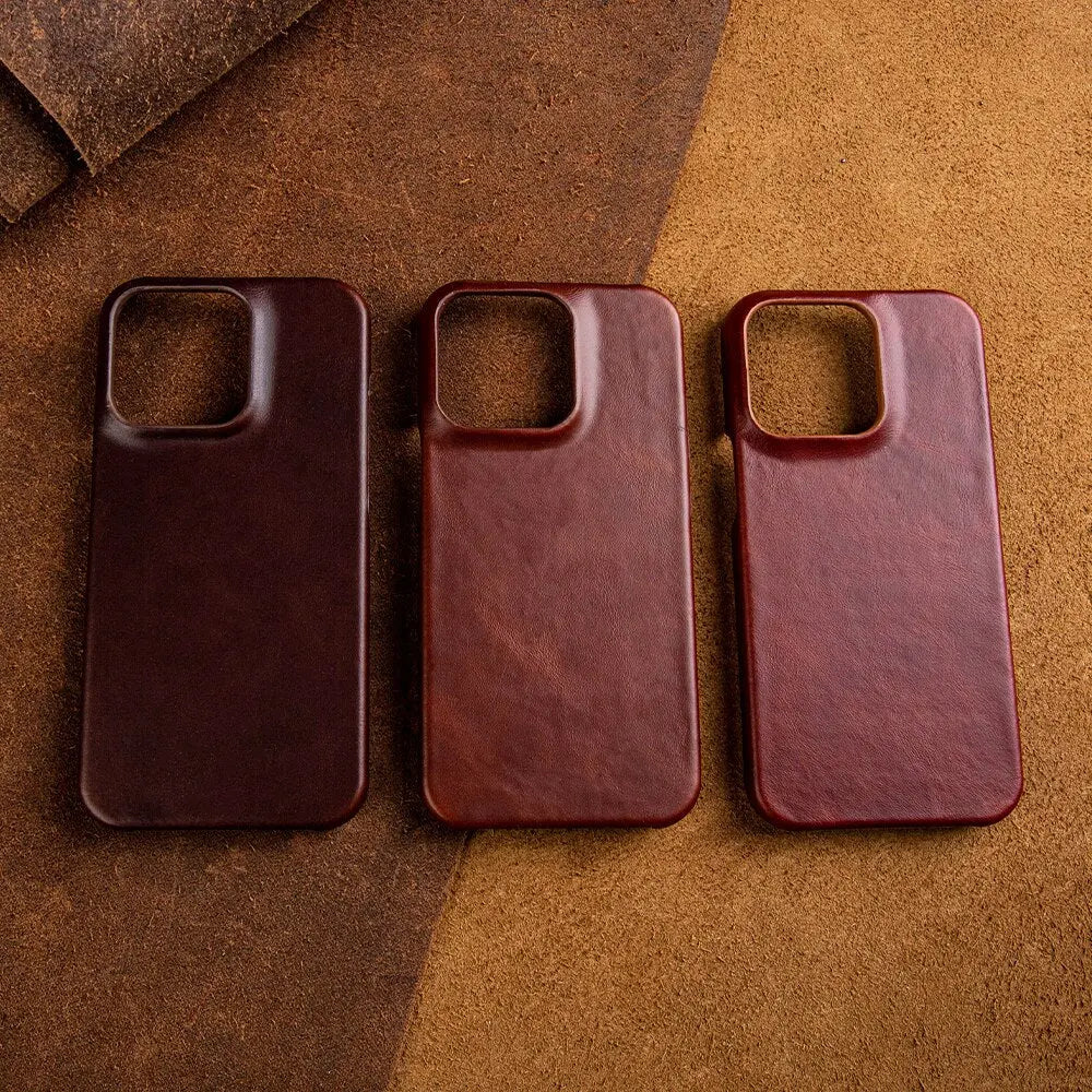 Orthorun | RoyalLeather – Luxurious Handmade Genuine Cowhide Leather Case for iPhone