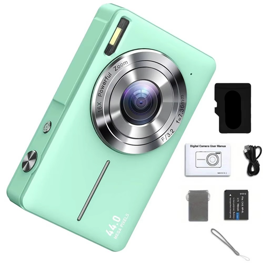 Orthorun | High-Resolution Kids' Digital Camera - 1080P HD, 44MP with 16X Zoom