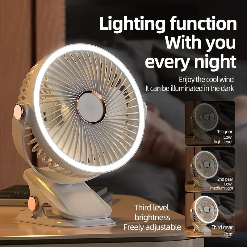 Orthorun | Multi-Angle Outdoor Clip-On Rechargeable Cooling Fan