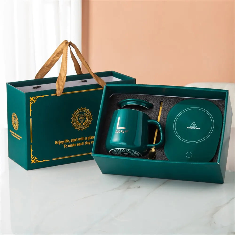 Orthorun | Smart Ceramic Mug Warmer - Electric Coaster for Coffee and Tea