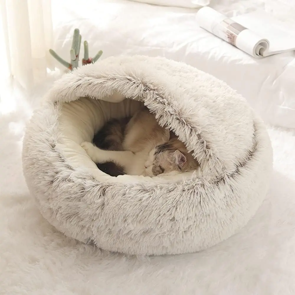 Orthorun | Cozy Cave Pet Bed – Calming & Comfortable Dog Bed for Deep Relaxation