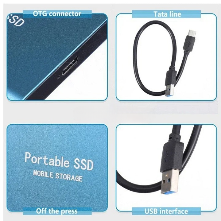 Orthorun | Portable SSD 128GB External Hard Drive – Compact & Fast Storage Drive