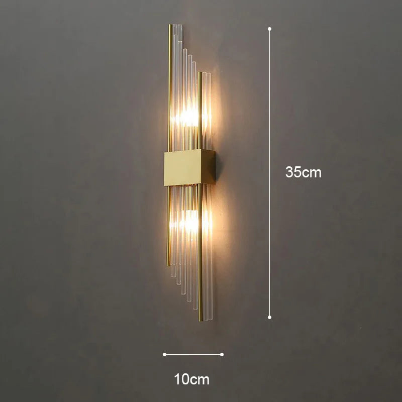 Orthorun | Elegant LED Wall Lamp in Gold – Modern Sconce for Living Room & Bedroom