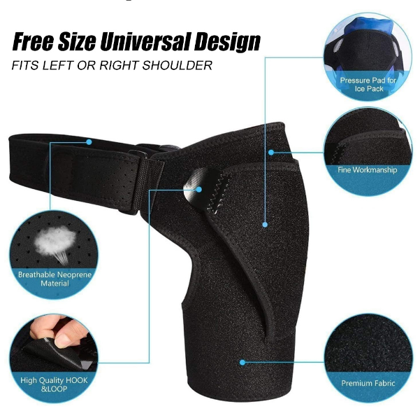 Orthorun | Shoulder Support Compression Sleeve – Alleviates Pain, Dislocations & Injuries