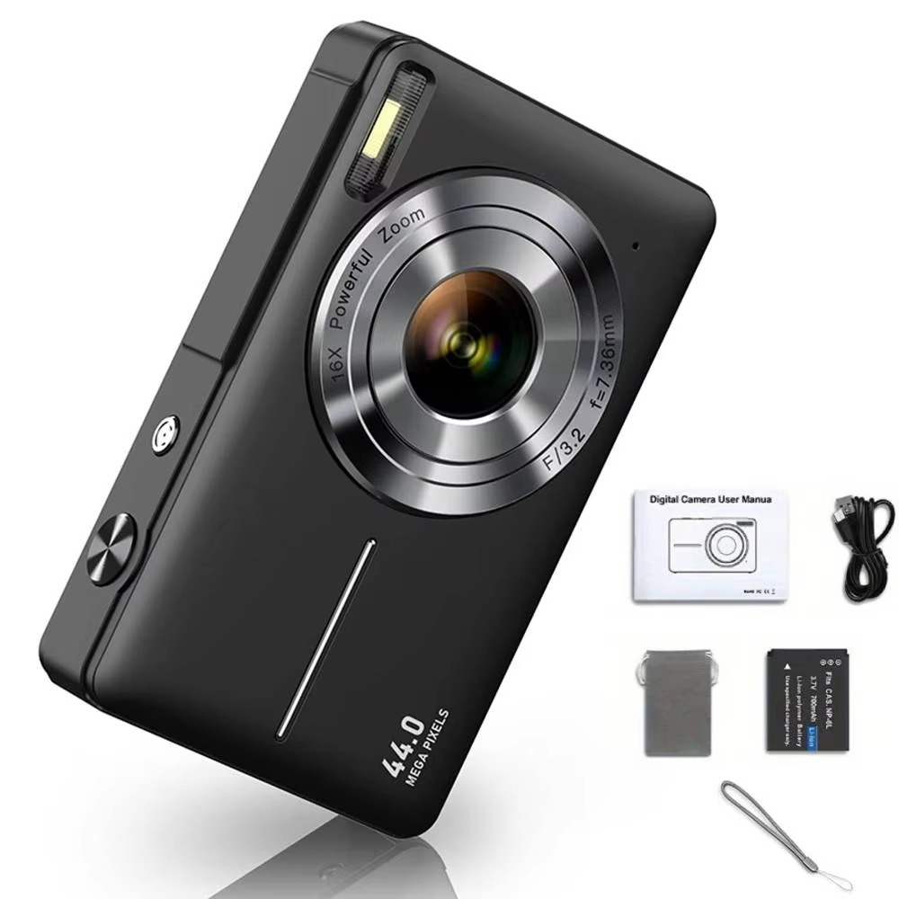 Orthorun | High-Resolution Kids' Digital Camera - 1080P HD, 44MP with 16X Zoom