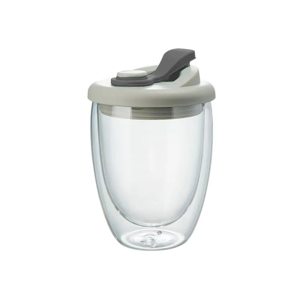 Orthorun | Leak-Proof Double Wall Glass Transparent Mug