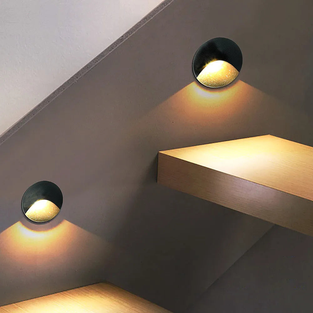 Orthorun | Modern Waterproof IP65 LED Recessed Wall Lamp – 3W Embedded Step & Staircase Balcony Light