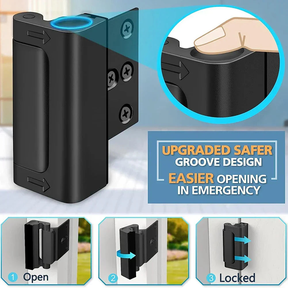 Orthorun | Anti-Theft Childproof Door Safety Latch – Secure Lock for Kids Safety