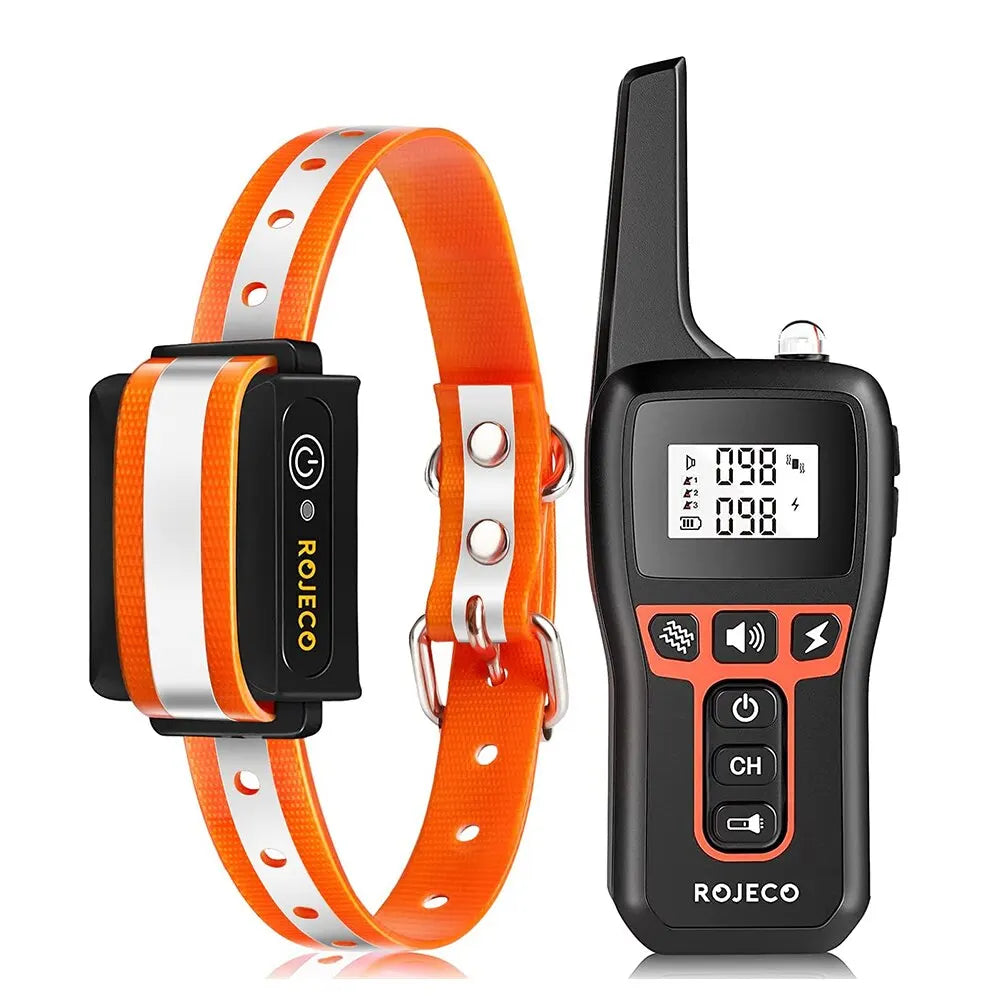 Orthorun | 1000m Waterproof Dog Training Collar – Rechargeable, Remote Control & Adjustable for Small, Medium, and Large Dogs