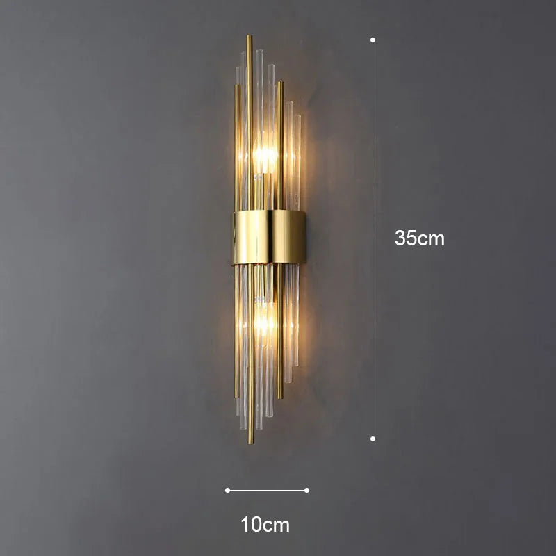 Orthorun | Elegant LED Wall Lamp in Gold – Modern Sconce for Living Room & Bedroom