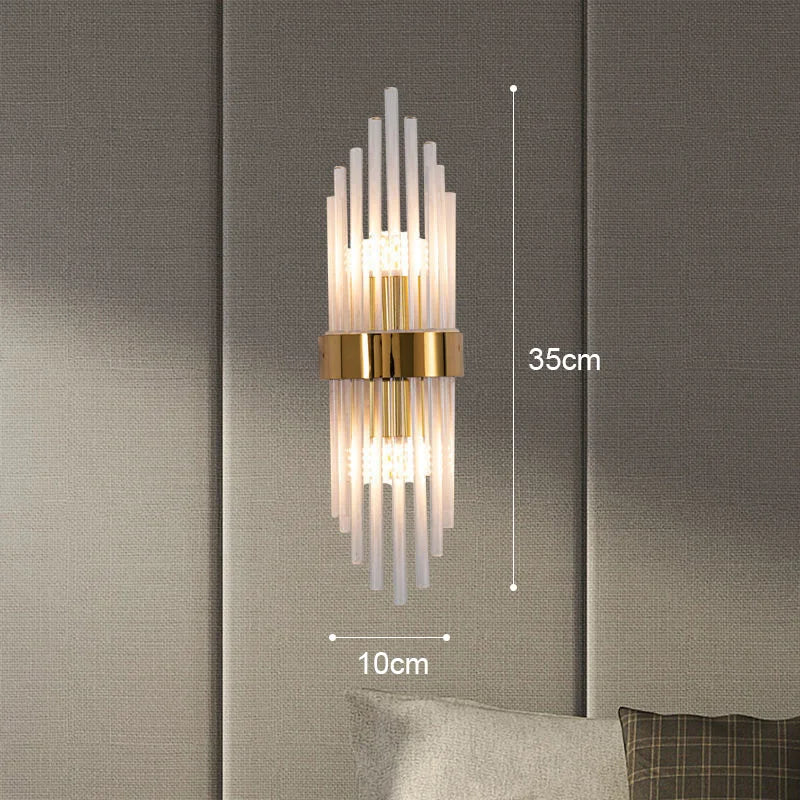 Orthorun | Elegant LED Wall Lamp in Gold – Modern Sconce for Living Room & Bedroom