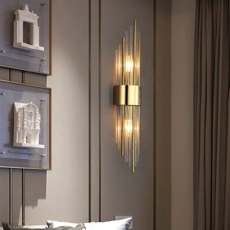 Orthorun | Elegant LED Wall Lamp in Gold – Modern Sconce for Living Room & Bedroom