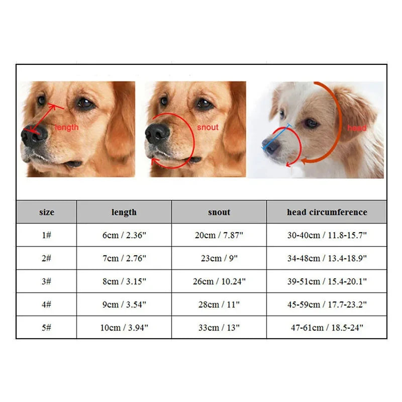 Orthorun | Adjustable Silicone Dog Muzzle – Anti-Bite, Training & Barking Control for Small to Large Dogs
