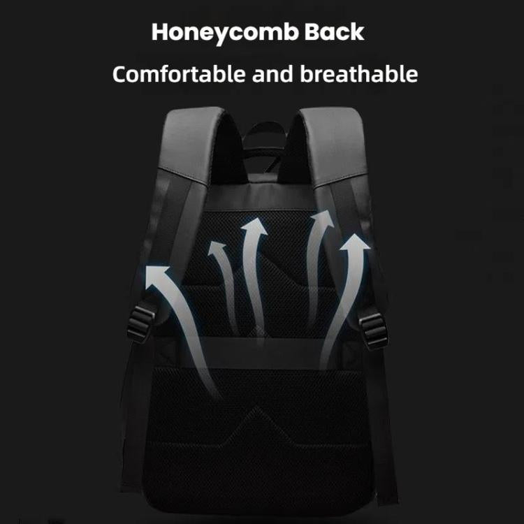 Orthorun | Men's 14-Inch Laptop Backpack - Waterproof Large Capacity Business Commuter Backpack (Black)