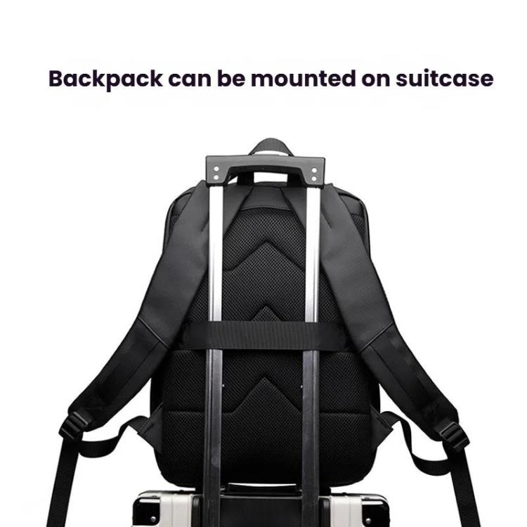 Orthorun | Men's 14-Inch Laptop Backpack - Waterproof Large Capacity Business Commuter Backpack (Black)